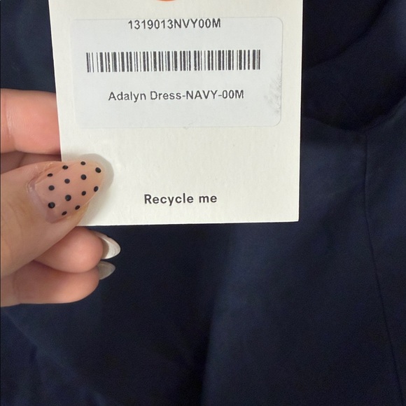 NWT Reformation Adalyn Sleeveless Navy Linen Shift Dress Size M - Picture 12 of 13